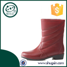 Shugxin pvc rain boots ladies wedge shoes B-808